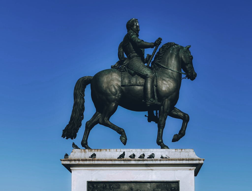 The Equestrian Statue of Henri IV in Paris